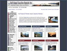 Tablet Screenshot of gulfislandvacationrentals.com